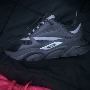 Dior Men's Black and Gray Sneakers